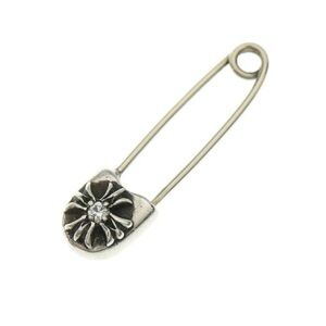 Chrome Hearts Safety Pin Small 1dia With 1 Diamond Necklace Pendant